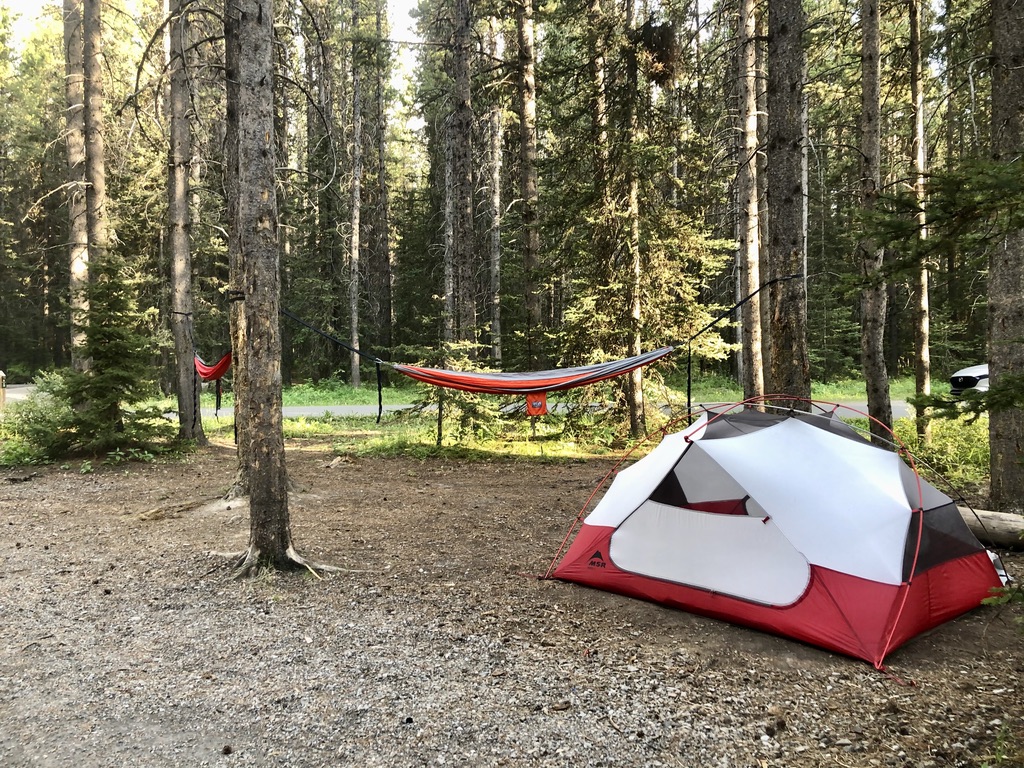 Tent camping at Boulton Creek Campground