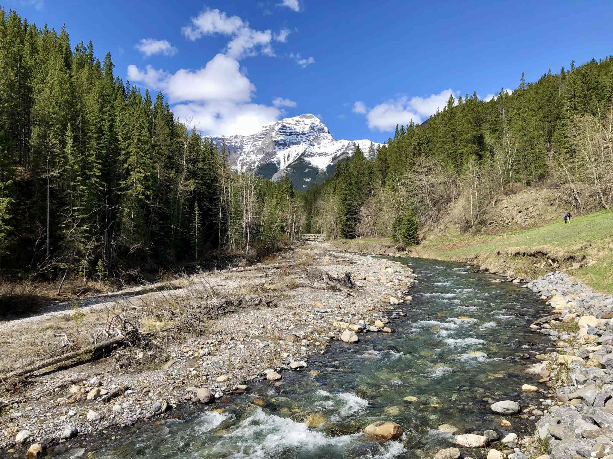 Ribbon Falls Hike in Kananaskis, Alberta Out & Across