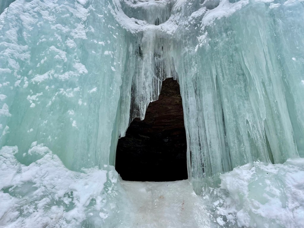 Midland Ice Caves ice formation