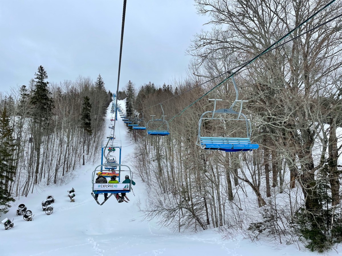 Ski Poley Mountain Near Sussex in New Brunswick Out & Across