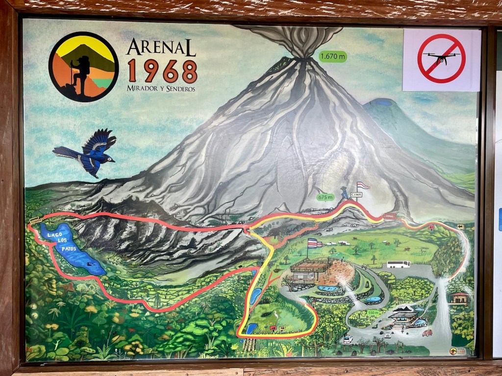 Arenal 1968 Trail map