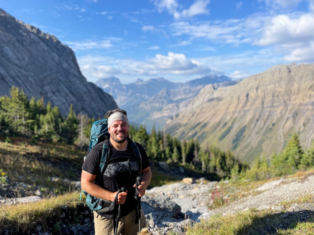 North/South Kananaskis Pass selfie