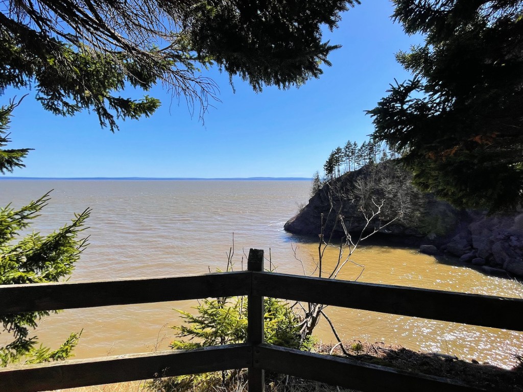 Lookout hiking Costal Trail to Matthews Head