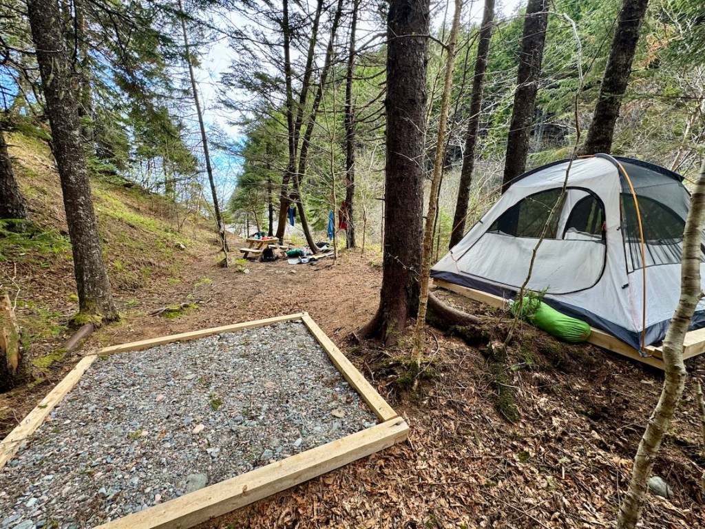 Fundy Footpath tent sites