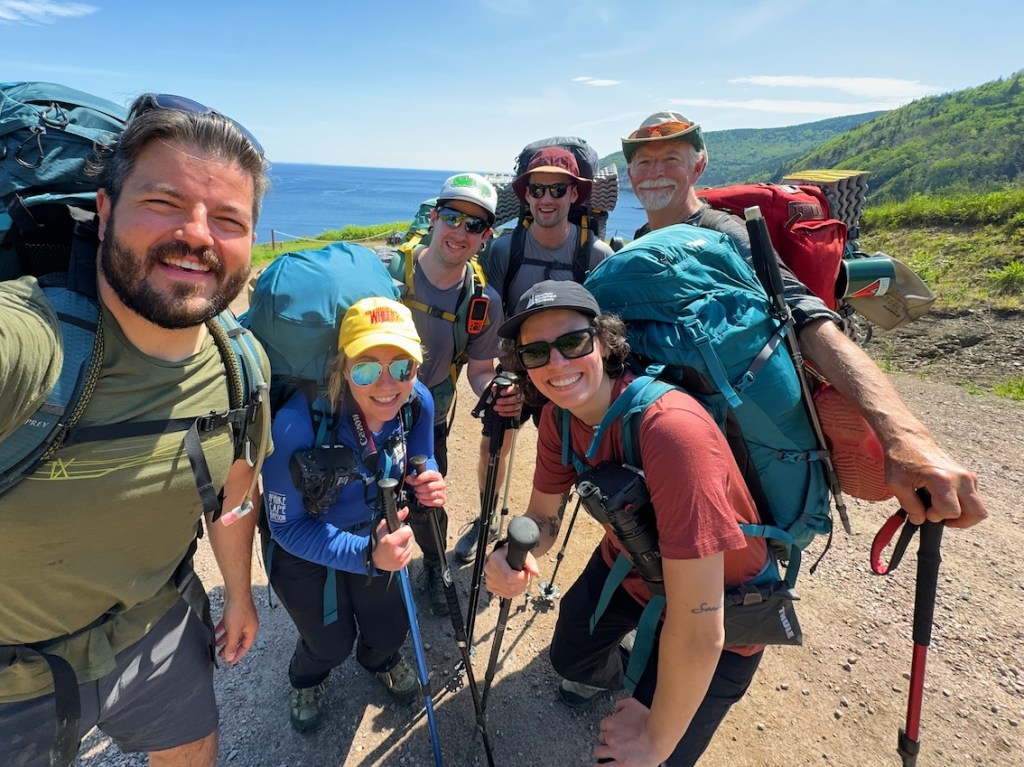 Seawall Trail hiking group