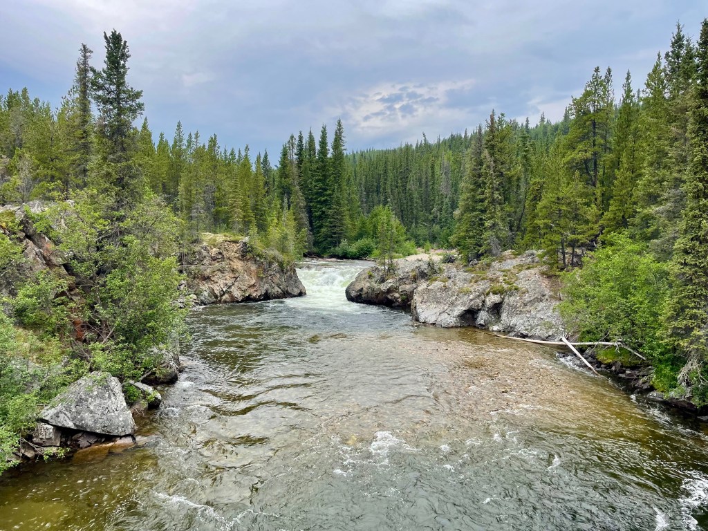 Rancheria Falls Trail view of waterfall