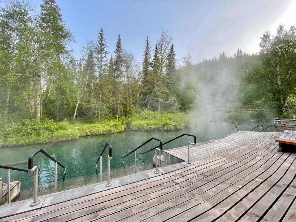 Liard River Hot Springs in the morning