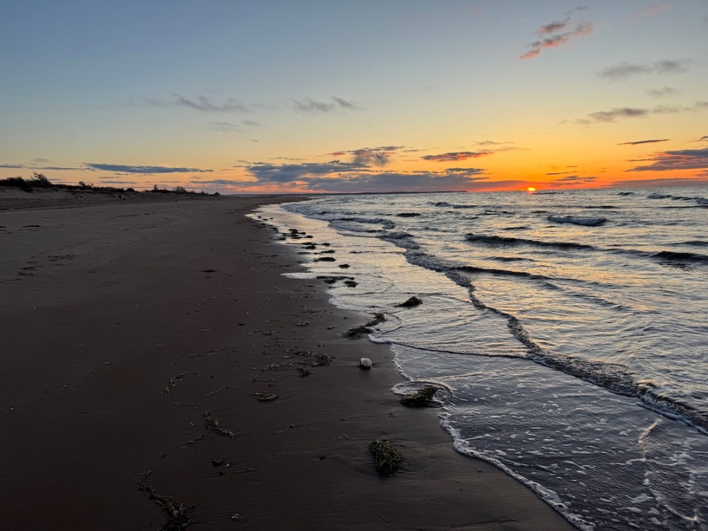 sunset on one of PEI Beaches
