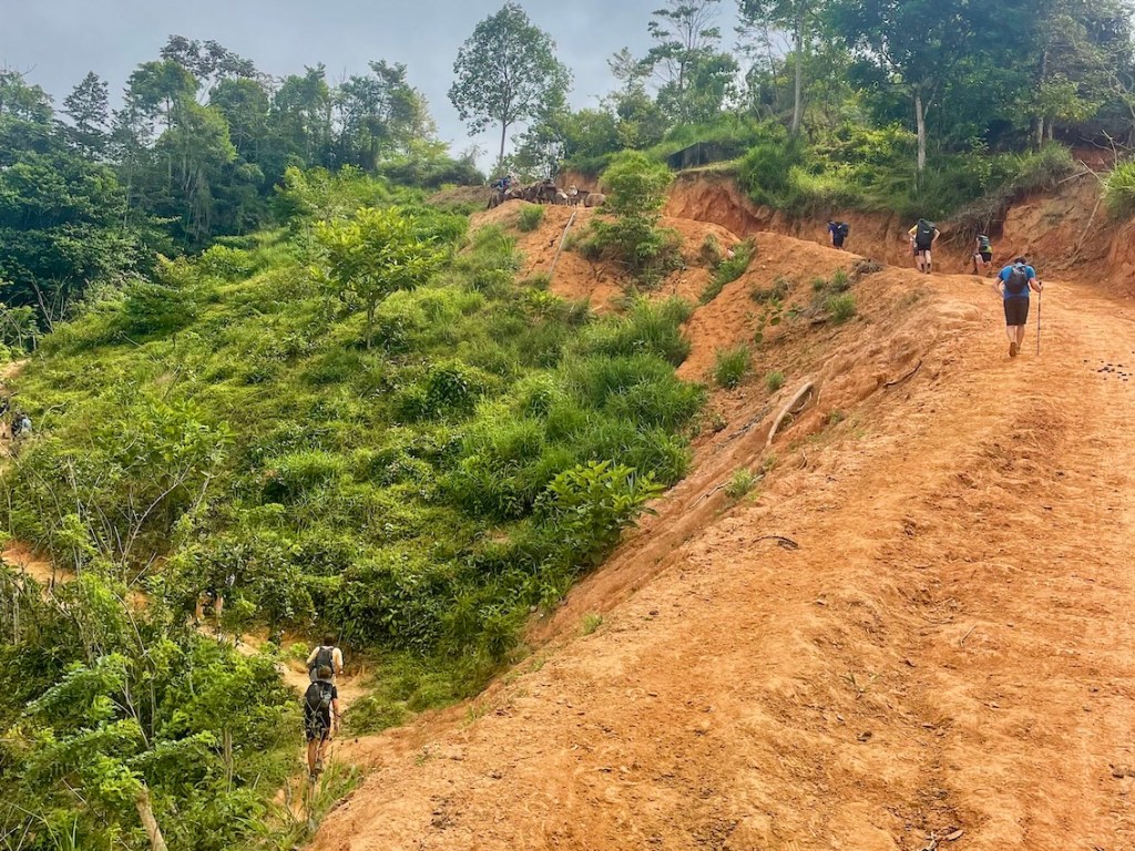 The Lost City trek uphill