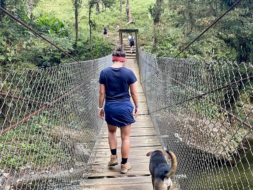 The Lost City trek bridge
